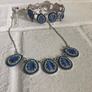 Periwinkle Necklace and Bracelet Set